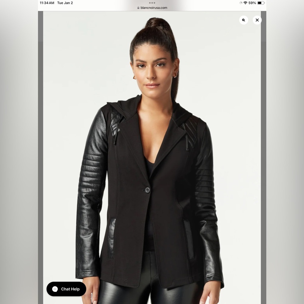 Blanc Noir Moto Jacket Size M